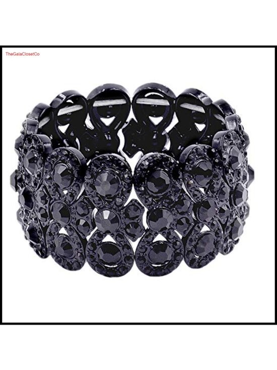 Jewelry - Infinity Shape Rhinestone Stretch Bracelet Evening Party Jewelry